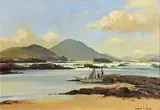 Landing the Catch, West of Ireland by Maurice Canning Wilks, oil on canvas, sold Oct 2017