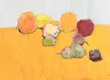 Alexi Krasnovski, Still Life with Fruits and Sand, 1999, oil on canvas