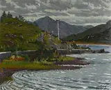 Maurice MacGonigal, The Lake at Kylemore and the Maamturk Mountain