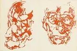 Samuel Beckett by Louis le Brocquy, limited edition lithograph numbered 22 from an edition of 100, sold Oct 2017