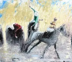 Philip Ryan, The Fall, oil on canvas