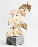 Summer Doves by John Behan, unique bronze on stone base, offered Oct 2017