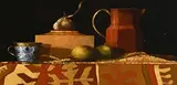 Still Life with Garlic by Martin Mooney, 1999, oil on board, offered Oct 2017