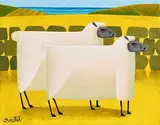 Ewe Two by Graham Knuttel, oil on canvas, sold Oct 2017