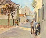 Robert Taylor Carson, Street Scene, Albufeira Algarve