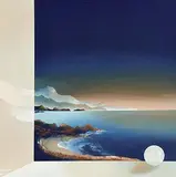 Claudio Viscardi, Landscape Blue, 2004, oil on canvas