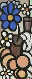 Still Life - Vase of Flowers by Markey Robinson, gouache, sold Oct 2017