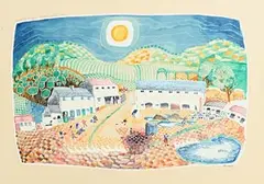 Tom Walsh, McCarthy's Yard, Gearagh, 1989, gouache on card