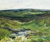 Rosemary Mitchell, Mist in Boglands, oil on canvas