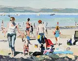 Stephen Cullen, Kells Bay Beach, oil on canvas board