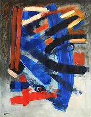 Kieran O'Donovan, In Tune, acrylic & oil on paper