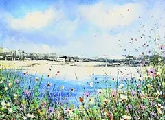 Jayne Taylor, Coastal Meadow, acrylic on canvas