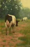 James Cahill, The Pasture, oil on canvas board