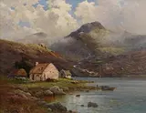 Fisherman's Home, Co Donegal by Alfred Fontville de Breanski Jnr, oil on canvas, sold Sep 2017