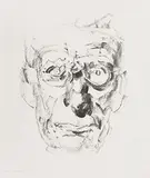 Samuel Beckett by Louis le Brocquy, limited edition lithograph signed & numbered 34 from an edition of 100, sold Sep 2017