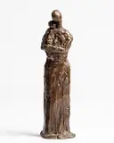 Tall Figure - Mother and Child by Melanie Le Brocquy, unique bronze, offered Sep 2017