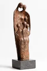 The Family by Orla de Brí, unique bronze on marble base, sold Sep 2017