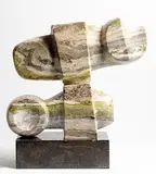 Patrick O'Sullivan, Abstract, unique connemara marble on Kilkenny limestone base