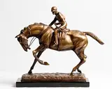 Horse and Rider by Isidore-Jules Bonheur French, bronze on marble base, offered Sep 2017