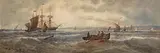 Thomas Bush Hardy British, Returning to Port, 1893, watercolour