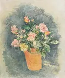 Stella Steyn, Flowers, oil on canvas