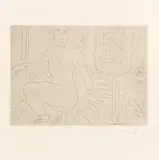 Nu by Henri Matisse, signed lithograph, sold Sep 2017