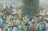 Kieran McGoran, Royal Ascot, pastel on paper