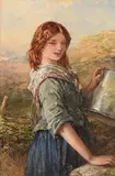 Francis William Topham, The Milk Maid