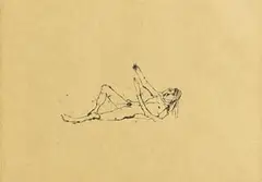 Tracey Emin British, And Then You Left Me, 2008, limited edition lithograph signed & numbered 84 from an edition of 100