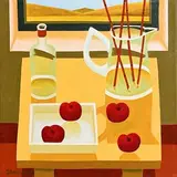 Still Life on Tabletop by Graham Knuttel, oil on canvas, offered Sep 2017