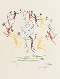 Pablo Picasso Spanish, Dancers Around Dove of Peace
