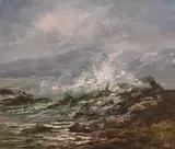 Joop Smits, Waves Breaking on the Rocks
