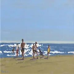 Summer Light by John Morris, oil on board, sold Sep 2017