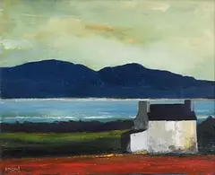 Padraig McCaul, Farmhouse over the Kenmare River, 2008, oil on canvas