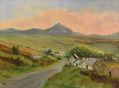 In the Shadow of Eirigal by Maeve Taylor, oil on canvas, sold Sep 2017