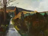 Peter Collis, The High Road from Roundwood, oil on canvas