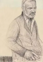 Gareth Reid, Study for a Portrait of Graham Norton, 2017, chalk on canvas