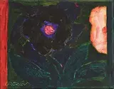 Dark Flower by William Crozier, oil on canvas, sold Aug 2017