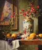 Mat Grogan, Japanese Vase with Cherry Blossom