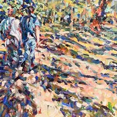 Arthur K. Maderson, In Glengariff Woods, West Cork, oil on board