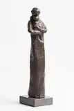 Mother and Child by Melanie Le Brocquy, bronze on granite base - artist's copy, sold Aug 2017