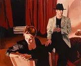John Luce Lockett English, Something I Said?, oil on canvas