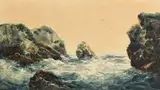 Coast of Achill by Alexander Williams, watercolour, sold Aug 2017