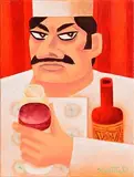 The Chef by Graham Knuttel, oil on canvas, sold Aug 2017