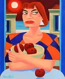 Fruity by Graham Knuttel, oil on canvas, sold Aug 2017