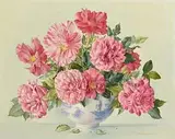 Desmond Kenny, Old French Roses, oil on board
