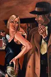 John Luce Lockett English, The Knowing Glance, oil on canvas