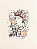 Carnival by Pablo Picasso Spanish, 1958, limited edition lithograph on Arches Frances handmade paper with watermark signed in the plate & numbered 847/1000, sold Aug 2017