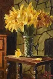 Mat Grogan, Daffodils on Stool