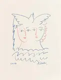 Pablo Picasso Spanish, Two Females & Dove